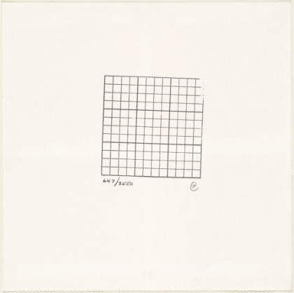 Untitled drawing by Carl Andre