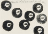 Eight Balls, Donald Sultan, Drawing, University of Wyoming Art Museum