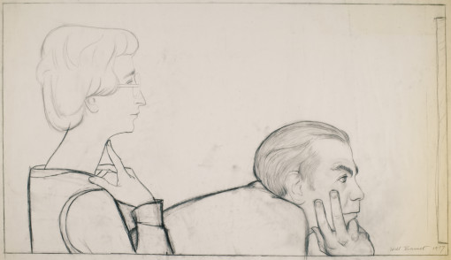 Study for the Vogels (Herb with hands on chin)