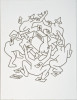 The Dance Around Silicon Calf, Mark Kostabi, Drawing, Phoenix Art Museum