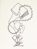 Telebooks, Mark Kostabi, Drawing, Boise Art Museum