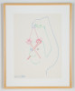 Nose Off--Self Portrait, Mark Kostabi, Drawing, Marjorie Barrick Museum of Art, University of Nevada, Las Vegas